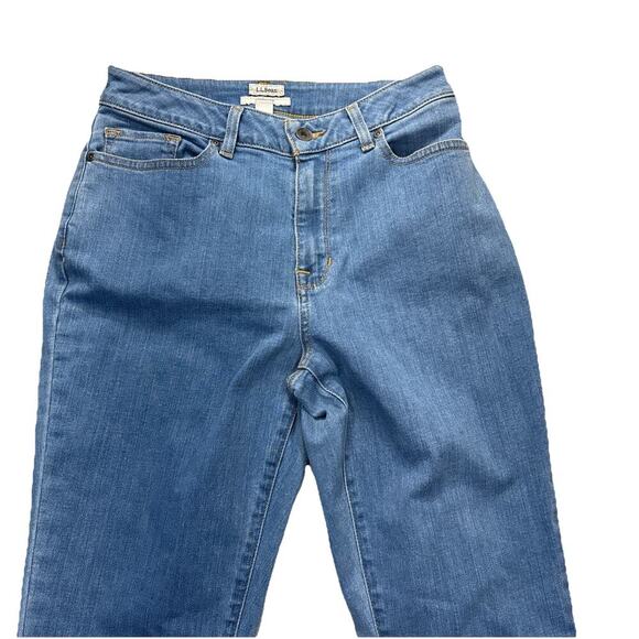 LL Bean Womens Jeans Size 6 M/T Blue Classic Fit Medium tall med Wash denim - Picture 3 of 12